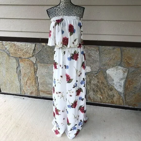 Show Me Your Mumu SMYM Hacienda Floral Maxi Dress Size Small - Picture 15 of 15